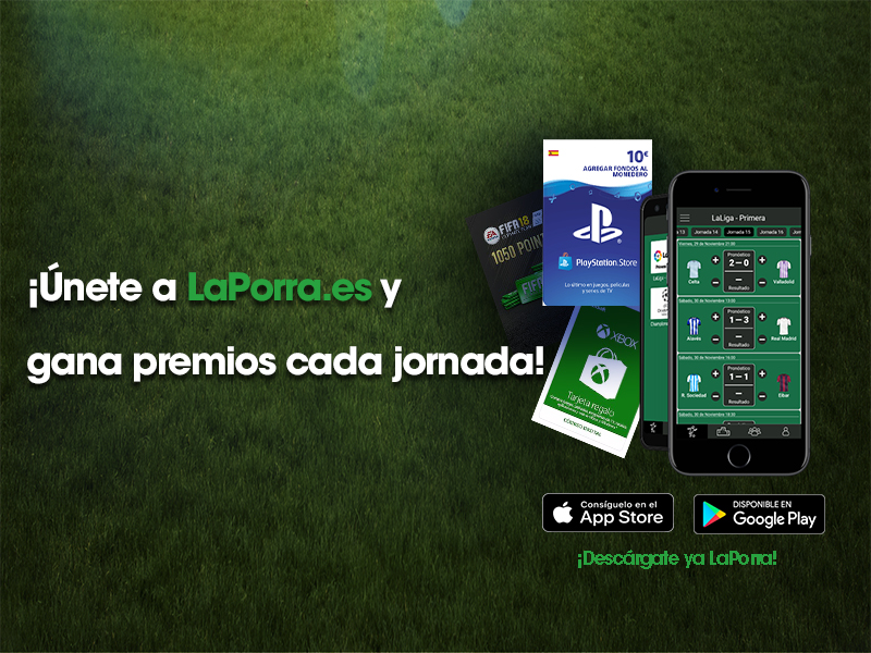 App LaPorra: Porras de fútbol con amigos y compañeros de oficina