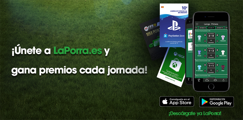 App LaPorra: Porras de fútbol con amigos y compañeros de oficina