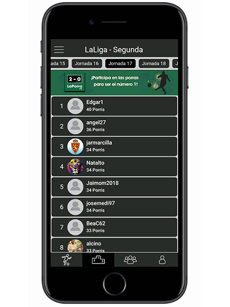 Rankings de LaLiga - Segunda División