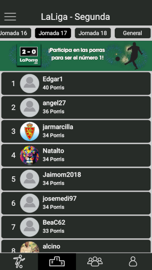 Ranking de Segunda División